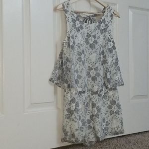 Backless Romper (net design lined)